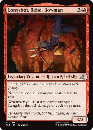Longshot, Rebel Bowman (TLE-120) [Avatar: The Last Airbender: Eternal-Legal] MTG Single Wizards of the Coast