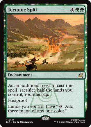 Tectonic Split (TLE-144) [Avatar: The Last Airbender: Eternal-Legal] Foil MTG Single Wizards of the Coast