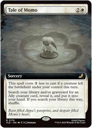 Tale of Momo (Extended Art) (TLE-176) [Avatar: The Last Airbender: Eternal-Legal] MTG Single Wizards of the Coast