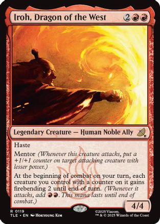 Iroh, Dragon of the West (TLE-119) [Avatar: The Last Airbender: Eternal-Legal] MTG Single Wizards of the Coast