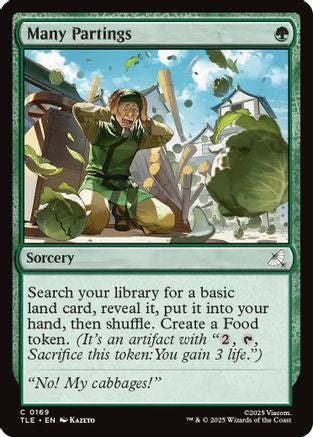 Many Partings (TLE-169) [Avatar: The Last Airbender: Eternal-Legal] Foil MTG Single Wizards of the Coast