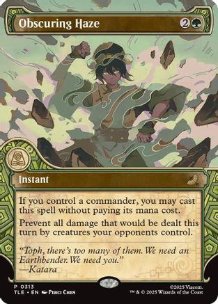 Obscuring Haze (Showcase) (TLE-313) [Avatar: The Last Airbender: Eternal-Legal] MTG Single Wizards of the Coast