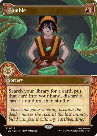 Gamble (Showcase) (TLE-312) [Avatar: The Last Airbender: Eternal-Legal] MTG Single Wizards of the Coast