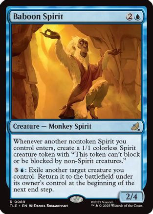 Baboon Spirit (TLE-089) [Avatar: The Last Airbender: Eternal-Legal] Foil MTG Single Wizards of the Coast