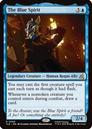 The Blue Spirit (TLE-090) [Avatar: The Last Airbender: Eternal-Legal] MTG Single Wizards of the Coast