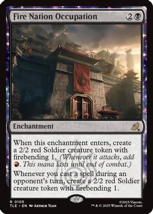 Fire Nation Occupation (TLE-105) [Avatar: The Last Airbender: Eternal-Legal] Foil MTG Single Wizards of the Coast