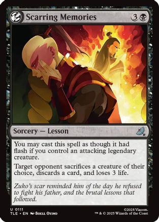 Scarring Memories (TLE-111) [Avatar: The Last Airbender: Eternal-Legal] MTG Single Wizards of the Coast