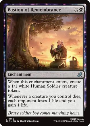 Bastion of Remembrance (TLE-160) [Avatar: The Last Airbender: Eternal-Legal] Foil MTG Single Wizards of the Coast