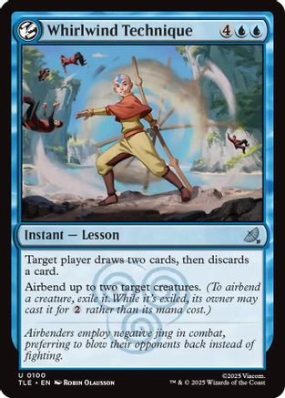 Whirlwind Technique (TLE-100) [Avatar: The Last Airbender: Eternal-Legal] Foil MTG Single Wizards of the Coast