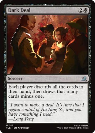 Dark Deal (TLE-161) [Avatar: The Last Airbender: Eternal-Legal] MTG Single Wizards of the Coast