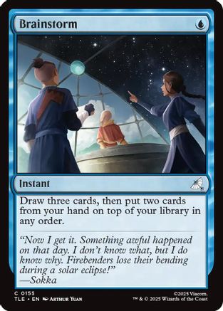 Brainstorm (TLE-155) [Avatar: The Last Airbender: Eternal-Legal] Foil MTG Single Wizards of the Coast
