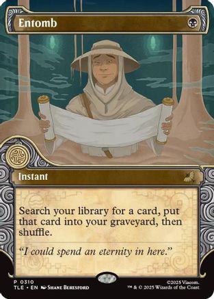 Entomb (Showcase) (TLE-310) [Avatar: The Last Airbender: Eternal-Legal] MTG Single Wizards of the Coast
