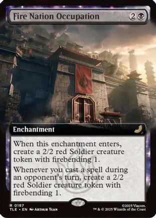Fire Nation Occupation (TLE-187) [Avatar: The Last Airbender: Eternal-Legal] Foil MTG Single Wizards of the Coast