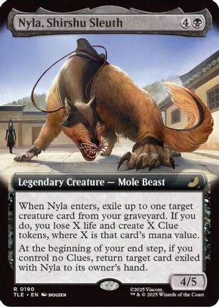 Nyla, Shirshu Sleuth (Extended Art) (TLE-190) [Avatar: The Last Airbender: Eternal-Legal] Foil MTG Single Wizards of the Coast