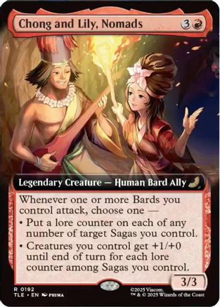 Chong and Lily, Nomads (TLE-192) [Avatar: The Last Airbender: Eternal-Legal] Foil MTG Single Wizards of the Coast