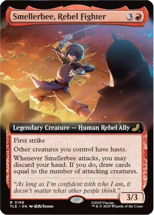 Smellerbee, Rebel Fighter (Extended Art) (TLE-198) [Avatar: The Last Airbender: Eternal-Legal] Foil MTG Single Wizards of the Coast