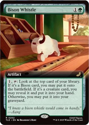 Bison Whistle (TLE-202) [Avatar: The Last Airbender: Eternal-Legal] MTG Single Wizards of the Coast