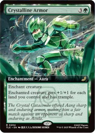 Crystalline Armor (TLE-204) [Avatar: The Last Airbender: Eternal-Legal] Foil MTG Single Wizards of the Coast