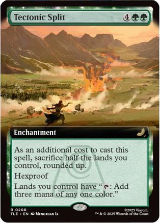 Tectonic Split (Extended Art) (TLE-208) [Avatar: The Last Airbender: Eternal-Legal] Foil MTG Single Wizards of the Coast