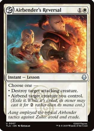 Airbender's Reversal (TLA-007) [Avatar: The Last Airbender] Foil MTG Single Wizards of the Coast