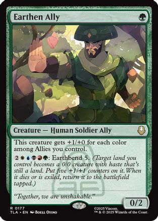 Earthen Ally (TLA-177) [Avatar: The Last Airbender] Foil MTG Single Wizards of the Coast