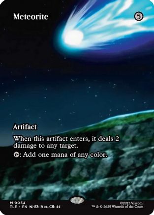Meteorite (Borderless) (TLE-054) [Avatar: The Last Airbender: Eternal-Legal] Foil MTG Single Wizards of the Coast
