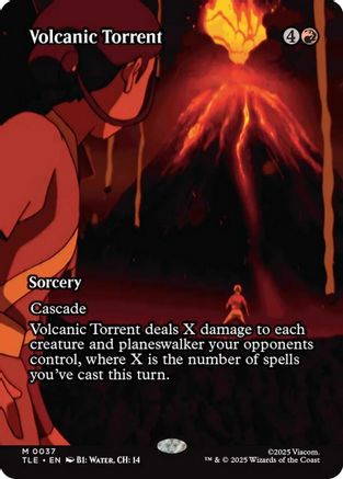 Volcanic Torrent (Borderless) (TLE-037) [Avatar: The Last Airbender: Eternal-Legal] MTG Single Wizards of the Coast