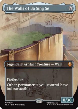 The Walls of Ba Sing Se (Borderless) (TLA-329) [Avatar: The Last Airbender] MTG Single Wizards of the Coast