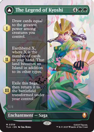 The Legend of Kyoshi (Borderless) (TLA-358) [Avatar: The Last Airbender] MTG Single Wizards of the Coast