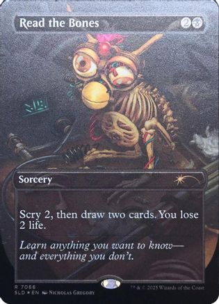 Read the Bones (Rainbow Foil) (SLD-7066) [Secret Lair] Drop Series Foil MTG Single Wizards of the Coast