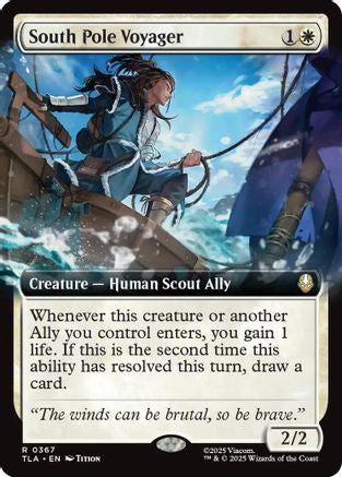 South Pole Voyager (Extended Art) (TLA-367) [Avatar: The Last Airbender] Foil MTG Single Wizards of the Coast