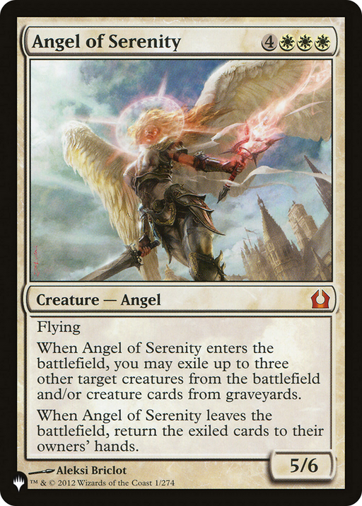 Angel of Serenity (RTR) (LIST-001) [Mystery Booster] The List Foil MTG Single Wizards of the Coast