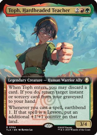 Toph, Hardheaded Teacher (Extended Art) (TLA-384) [Avatar: The Last Airbender] MTG Single Wizards of the Coast