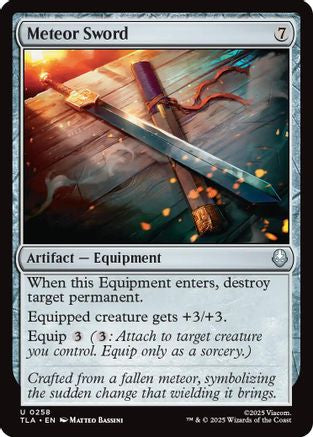Meteor Sword (TLA-258) [Avatar: The Last Airbender] MTG Single Wizards of the Coast
