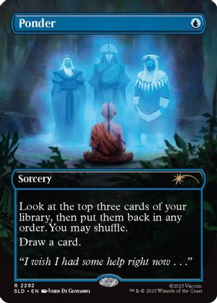 Ponder (2292) (SLD-2292) [Secret Lair] Drop Series MTG Single Wizards of the Coast