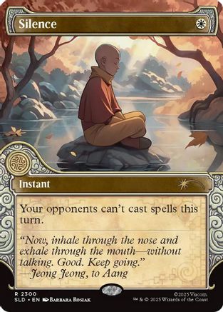 Silence (2300) (SLD-2300) [Secret Lair] Drop Series MTG Single Wizards of the Coast