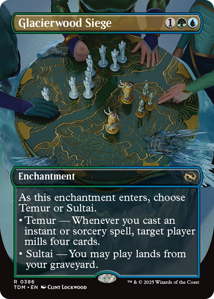 Glacierwood Siege (Borderless) (TDM-386) [Tarkir: Dragonstorm] Foil MTG Single Wizards of the Coast