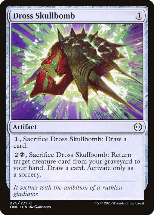 Dross Skullbomb (ONE-225) [Phyrexia: All Will Be One] Foil MTG Single Wizards of the Coast