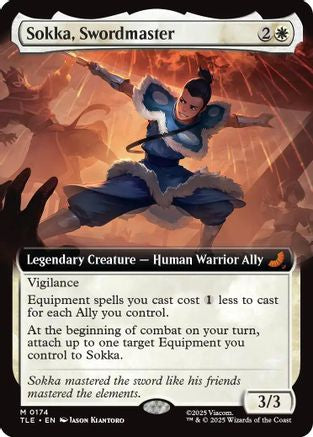 Sokka, Swordmaster (Extended Art) (TLE-174) [Avatar: The Last Airbender: Eternal-Legal] MTG Single Wizards of the Coast