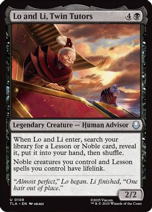 Lo and Li, Twin Tutors (TLA-108) [Avatar: The Last Airbender] MTG Single Wizards of the Coast