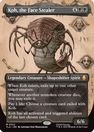 Koh, the Face Stealer (Borderless) (TLA-322) [Avatar: The Last Airbender] MTG Single Wizards of the Coast