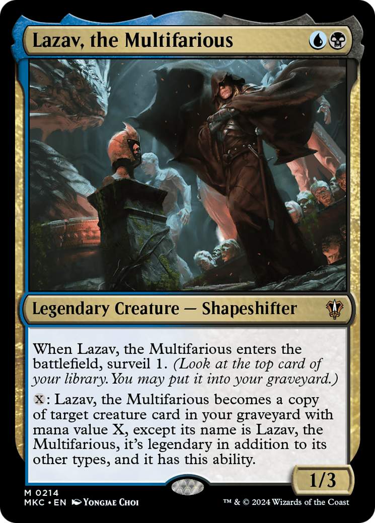 Lazav, the Multifarious (MKC-214) [Murders at Karlov Manor Commander] MTG Single Wizards of the Coast