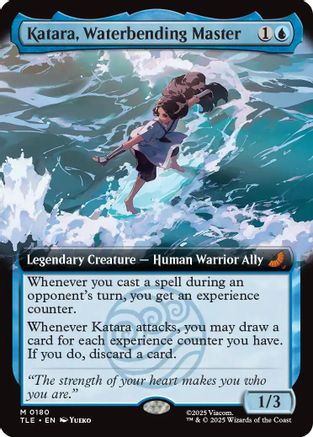 Katara, Waterbending Master (Extended Art) (TLE-180) [Avatar: The Last Airbender: Eternal-Legal] Foil MTG Single Wizards of the Coast