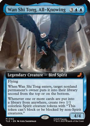Wan Shi Tong, All-Knowing (Extended Art) (TLE-182) [Avatar: The Last Airbender: Eternal-Legal] MTG Single Wizards of the Coast