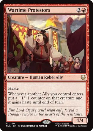 Wartime Protestors (TLA-160) [Avatar: The Last Airbender] Foil MTG Single Wizards of the Coast