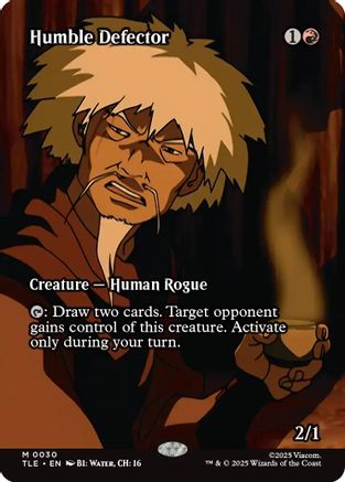Humble Defector (Borderless) (TLE-030) [Avatar: The Last Airbender: Eternal-Legal] Foil MTG Single Wizards of the Coast