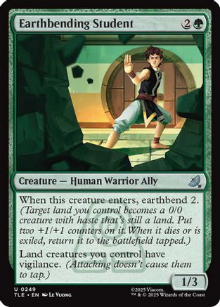 Earthbending Student (TLE-249) [Avatar: The Last Airbender: Eternal-Legal] MTG Single Wizards of the Coast
