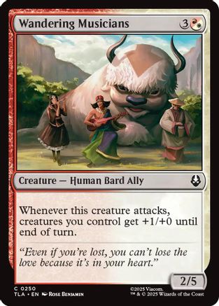 Wandering Musicians (TLA-250) [Avatar: The Last Airbender] Foil MTG Single Wizards of the Coast