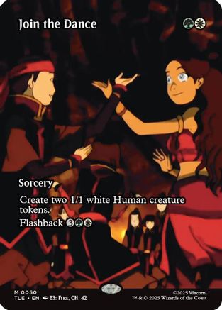 Join the Dance (Borderless) (TLE-050) [Avatar: The Last Airbender: Eternal-Legal] Foil MTG Single Wizards of the Coast
