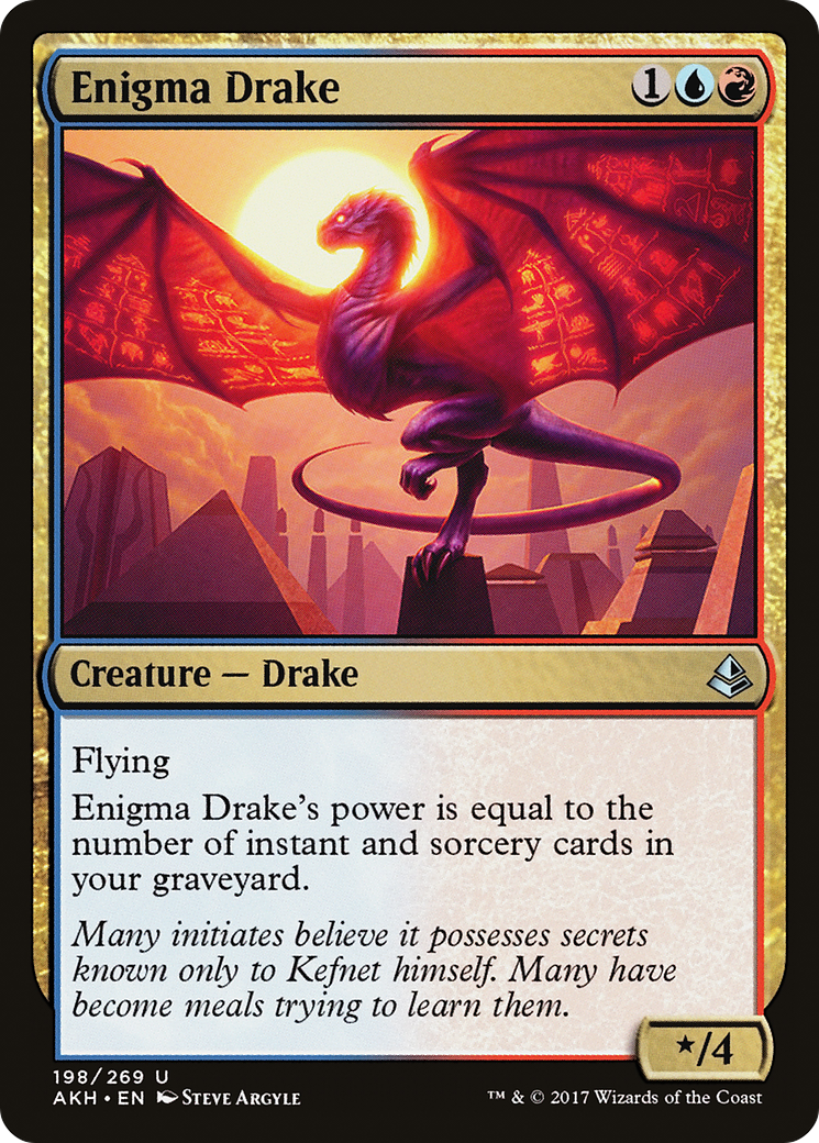 Enigma Drake (AKH-198) [Amonkhet] MTG Single Wizards of the Coast